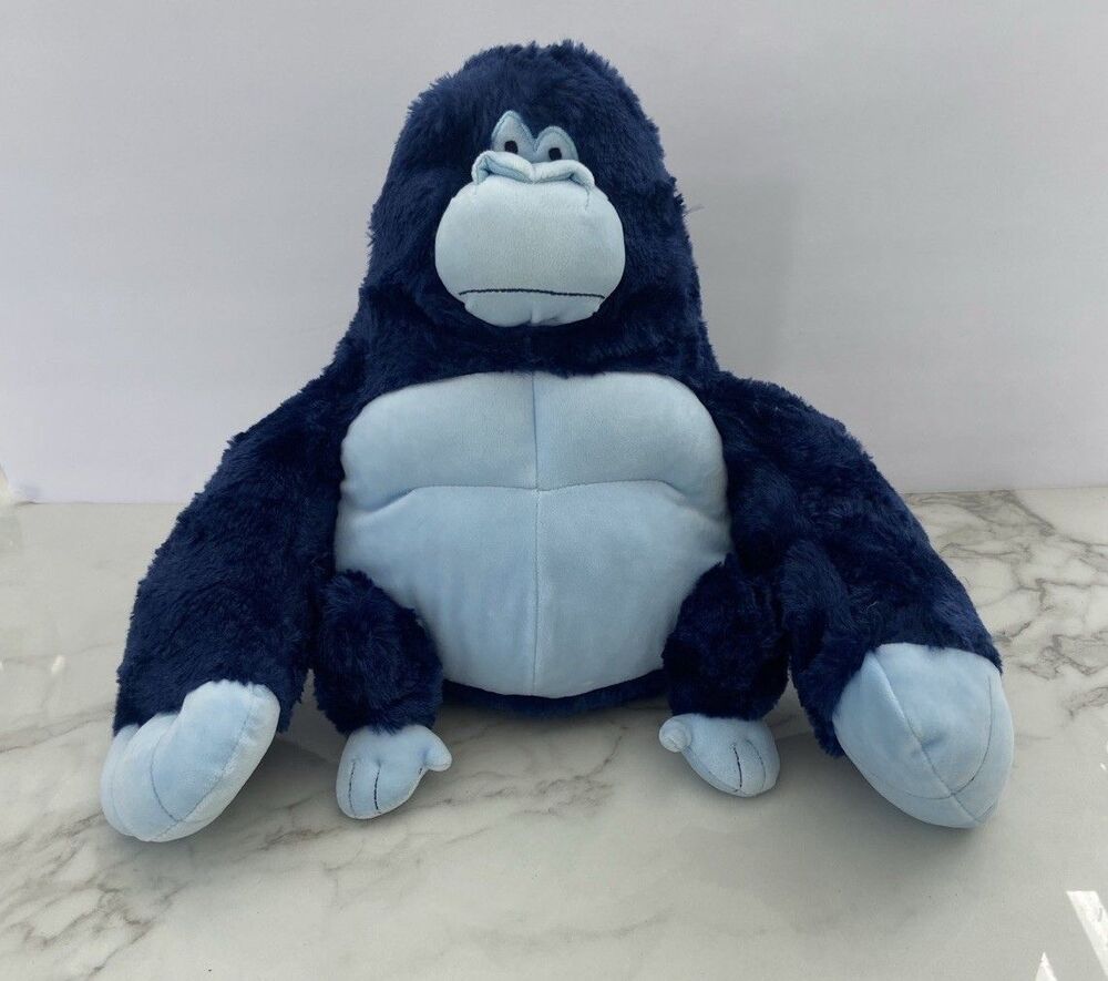 Gigglescape Whimsical Blue Gorilla 12" Plush Stuffed Animal Toy